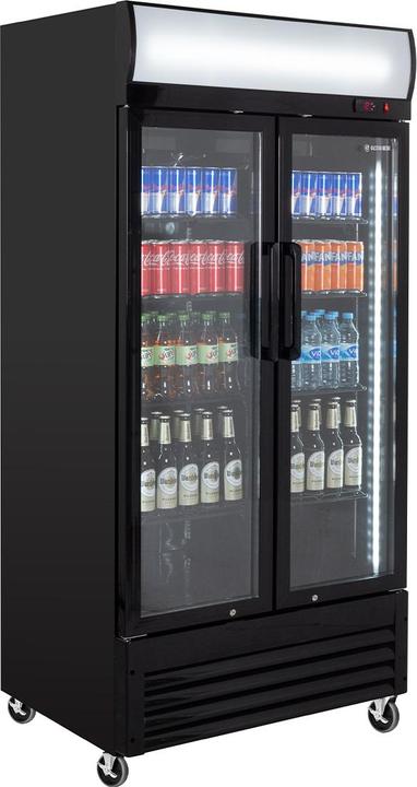 Produktbild Gastro Hero Getränkekühlschrank ECO miteuchtaufsatz und Klapptüren (630 l)