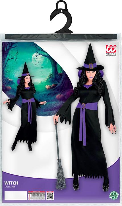 Image du produit Widmann Costume Noir Sorcière Femme Noir / Violet (XXL)