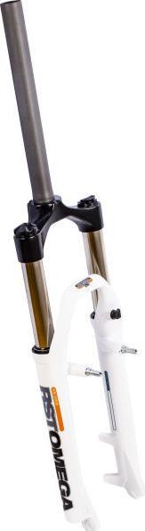 Actual product image RST SUSPENSION FORK OMEGA TNL W 100MM V/DISC WHITE, LOCKABLE, 28.6X260X0