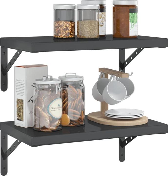 Actual product image VidaXL Wall shelves 2 pcs. Noble (50 x 30 x 3 cm)