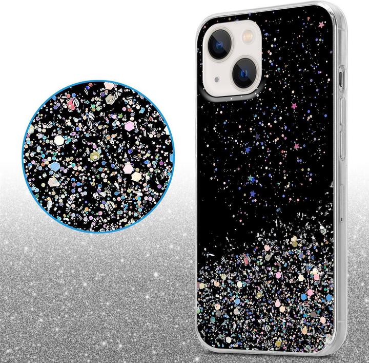 Image du produit Cadorabo Couverture TPU paillettes scintillantes (Apple iPhone 13 mini)