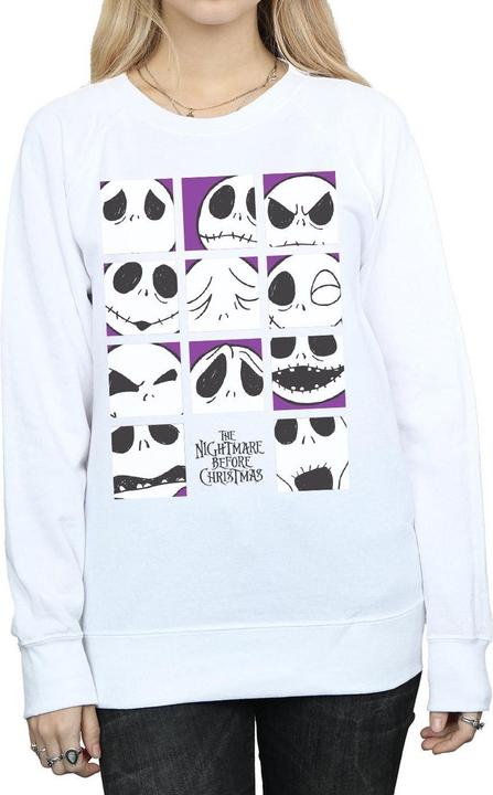 Immagine prodotto Disney Nightmare Before Christmas Many Faces Of Jack Squares Felpa Donna (XXL)