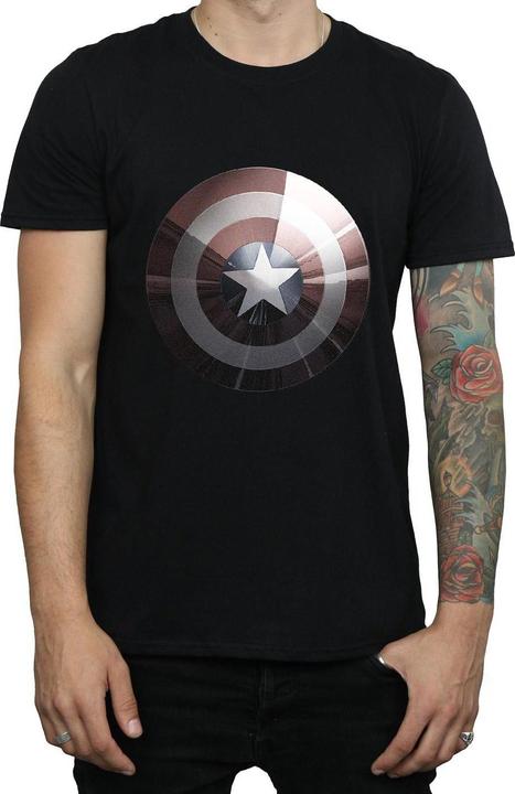 Immagine prodotto Maglietta Uomo Captain America Shield Shiny (XXL)