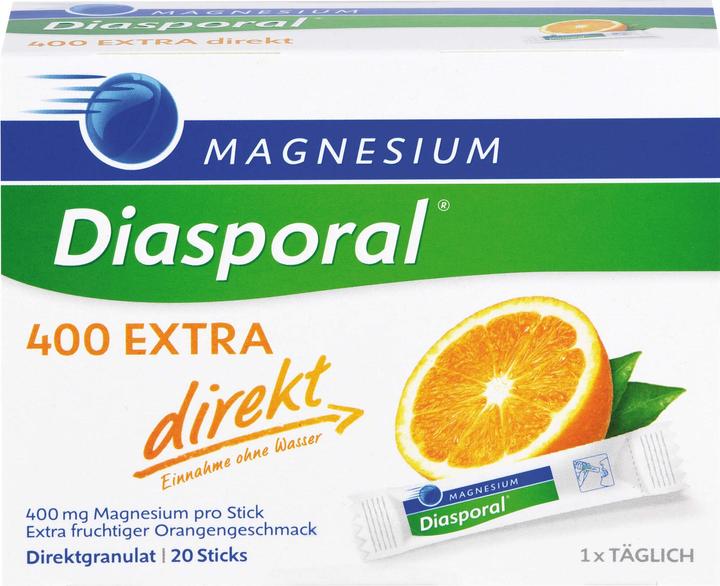 magnesium diasporal Magnesium-Diasporal 400 extra direkt Direktgranulat Sticks, 20 St. Beutel (20 Stück)