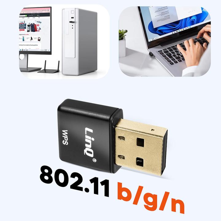 Actual product image LinQ WiFi USB Stick 300Mbps