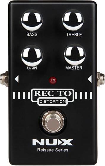 NUX Effektgerät Recto-Distortion Pedal mit Klinkenkabel (Gitarre)