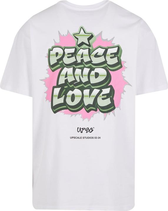 Actual product image Urban Classics Upscale Peace&Love Heavy Oversize Tee - 176629 (S)