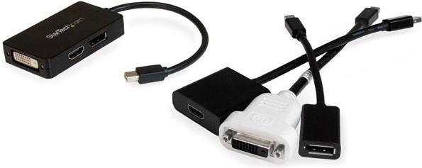 Produktbild StarTech Mdp To Dvi Or HDMI Adapter (DVI, Mini DP, HDMI, 24 cm)