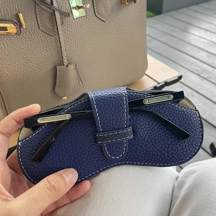 Produktbild Only-Bags.Store PU Leder tragbare Brillen Tasche Sonnenbrille Lagerung Taschen Auto Brille Schutzhülle