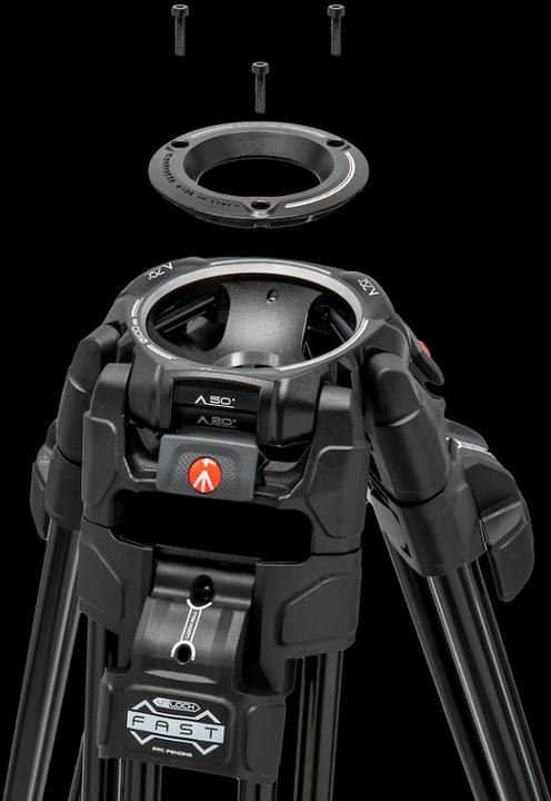 Productafbeelding Manfrotto 526, Snelle Tweeling, Alu, 2n1 (Metaal)