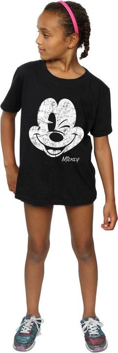 Immagine prodotto Disney T-shirt bambina con viso di Topolino in cotone (128)