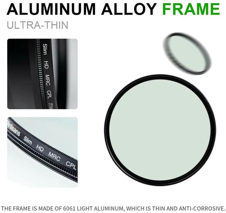 Immagine prodotto 7artisans Filtro polarizzatore CPL - 52 mm (52 mm, Filtri polarizzanti)