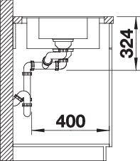 Actual product image Blanco METRA 6 S-F (99 cm, 49 cm)