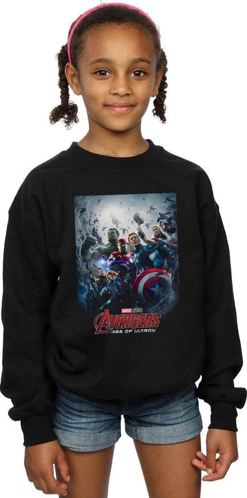 Produktbild Marvel Avengers Age Of Ultron Poster Sweatshirt Mädchen (152, 158)