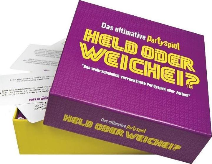 Actual product image Hero or Wimp? Card game (German)
