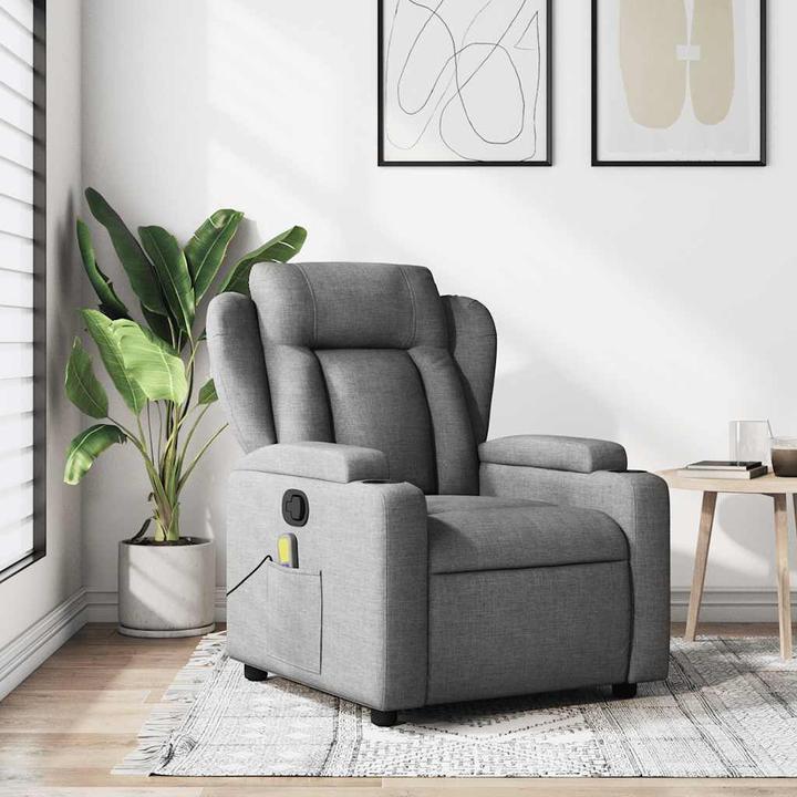 Image du produit VidaXL Fauteuil de massage gris foncé Tissu,Couleur : gris foncé,Matériaux