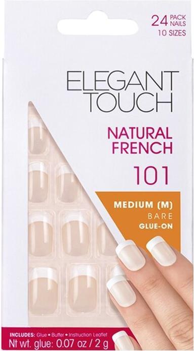 Actual product image Elegant Touch French Bare Medium 101 (Nude, White)