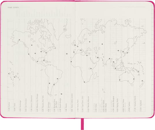 Immagine prodotto Moleskine Calendario settimanale 21/22 A6 850758 18M lin. HC bougainville rosa (A6, Inglese)