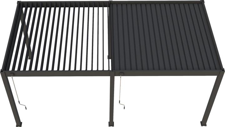 Actual product image Ventaris Pergola Deluxe Plus 3x6m with slatted roof anthracite (300 cm, 600 cm)
