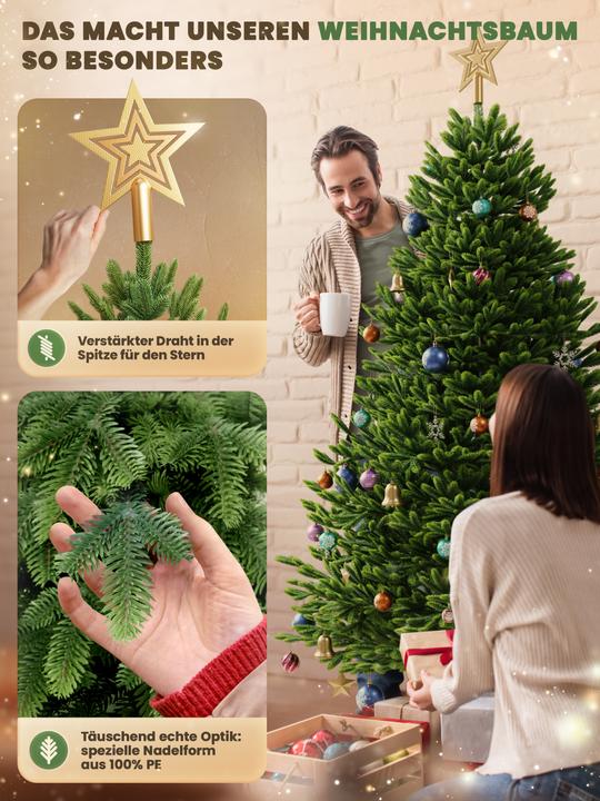 Immagine prodotto Artitree Albero di Natale da 150 cm con supporto in legno FSC (150 cm)