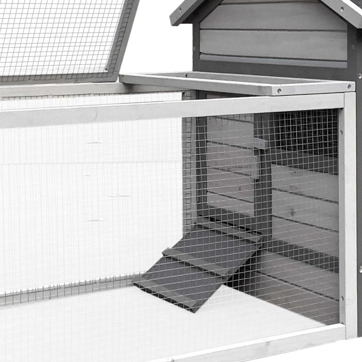 Immagine prodotto Wiltec Conigliera 1460x750x830mm Recinto per conigli ruspanti Gabbia per conigli Piccoli animali