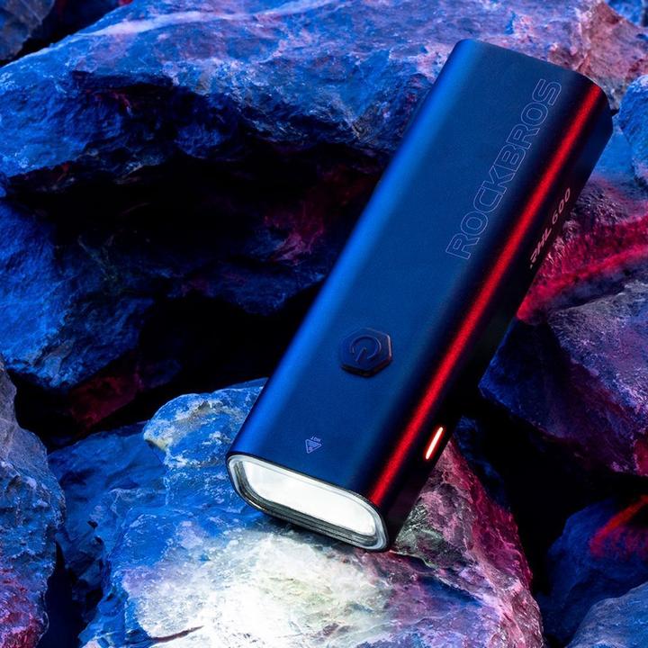 Produktbild Rockbros RHL600 LED-Fahrrad-Frontlicht 2600mAh 600 lm IPX6 – schwarz (600 lm, 600 lm)