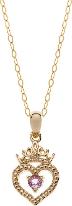 Image du produit Disney Jewelry Collier avec pendentif Princess (375 or jaune, 40 cm)