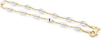 Produktbild Beneto Stylish gold-plated bicolor bracelet AGB605 - Length: 18 cm (18 cm)