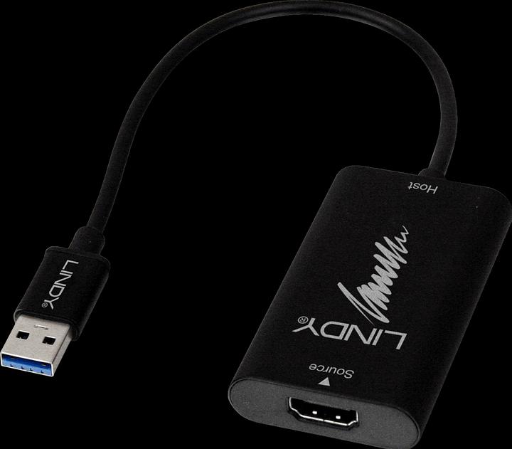 Produktbild Lindy USB Typ-A zu (HDMI, 15 cm)