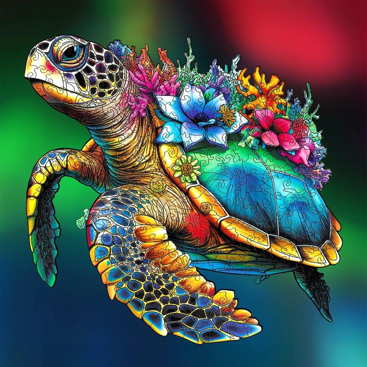 Actual product image Escape Welt Turtle (200 pieces) - wooden jigsaw puzzle (200 pieces)