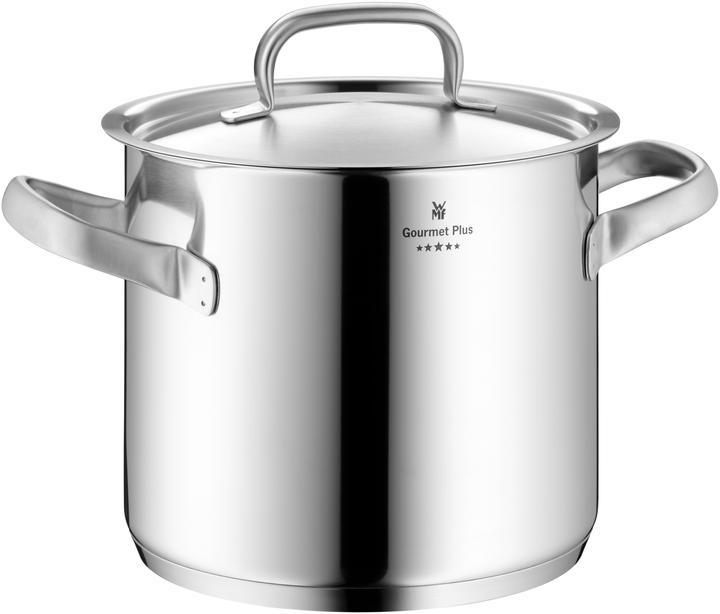 WMF Kochtopf Gemüse- Suppentopf Induktion 24cm hoch 8,8l Gourmet Plus Edelstahl (24 cm, Kochtopf, Edelstahl)