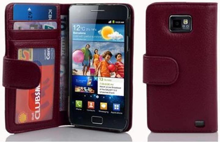 Immagine prodotto Cadorabo Libro con 3 slot per carte Copertina (Samsung Galaxy S2, Samsung Galaxy S2 Plus)