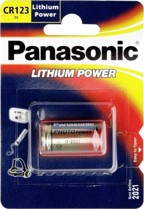 Immagine prodotto Panasonic Photo Lithium (1 pz., CR123A, 1400 mAh)