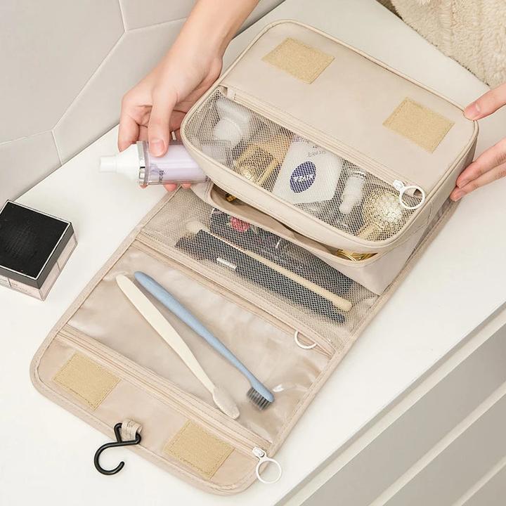 Immagine prodotto Only-Bags.Store Borse da toilette, borse per il trucco, solide, pieghevoli, borse per cosmetici, da viaggio, in