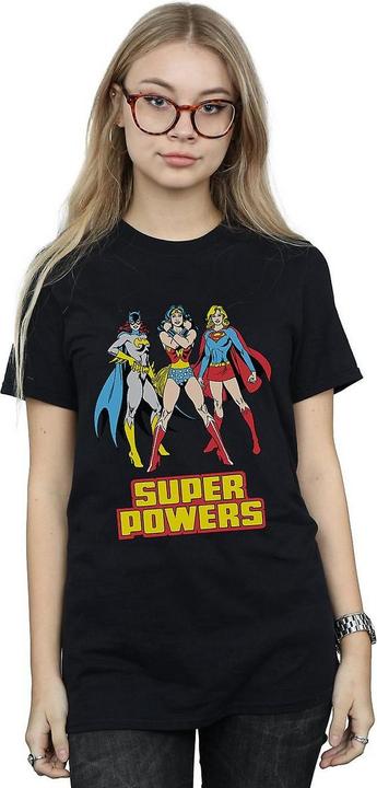 Immagine prodotto DC Super Hero Girls Maglietta Boyfriend in cotone del gruppo Super Power Donna/Ladies (L)