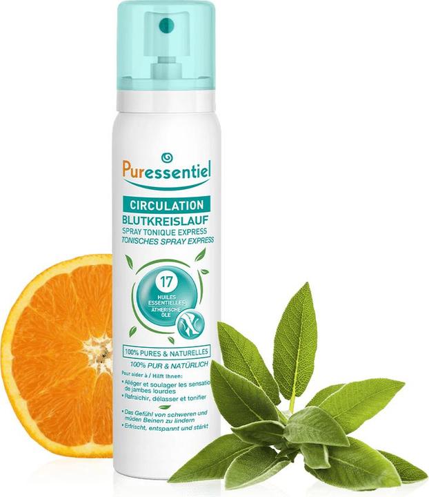 Actual product image Puressentiel Spray Tonic Express Blutkreislauf (Foot bath, 100 ml)