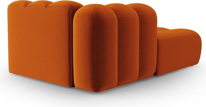 Actual product image Micadoni Velvet Chaise Longue Left, "Lupine", 2 Seats, 117x177x70Made in Europe (Chaise longue)