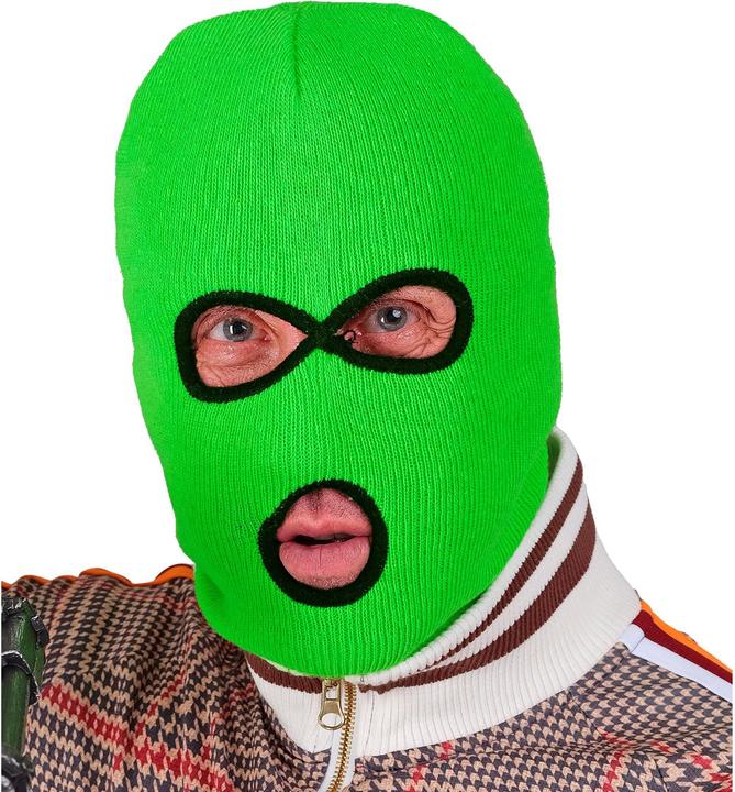 Actual product image Widmann Sturmhaube Neon Grün für Erwachsene