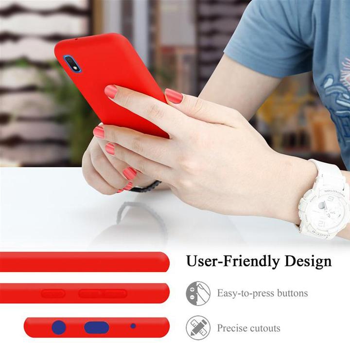 Actual product image Cadorabo TPU Liquid Silicone Case Cover (Samsung Galaxy A10, HTC One M10)