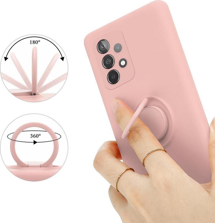 Produktbild Cadorabo TPU Liquid Ring Silicone Case Hülle (Samsung Galaxy A52, Samsung Galaxy A52 5G, Samsung Galaxy A52s 5G)