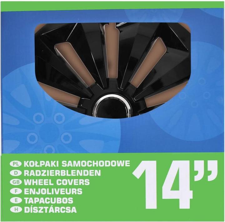 ProPlus Radblenden-Set Fox schwarz 14 Zoll 4 Stück im Displaykarton (4 Stück, 14")