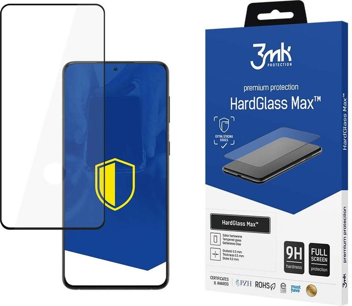 Actual product image 3MK Hardglass Max screen protector (1 Piece, Samsung Galaxy S21 5G)