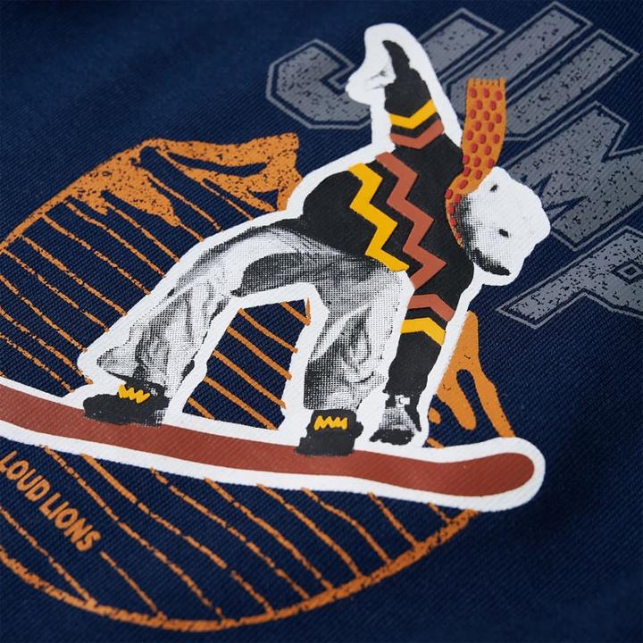 Immagine prodotto VidaXL Felpa con cappuccio per bambini blu navy 128,Materiale: 92 (128)