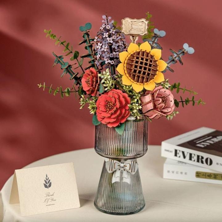 Image du produit Robotime Kit de maquettes 'BOUQUET DE FLEURS'.