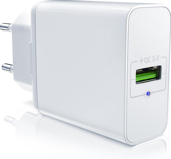 Image du produit Aplic Chargeur USB 3000 mA, alimentation avec fonction de charge rapide, Quick Charge 3.0, Smart Charge (18 W)