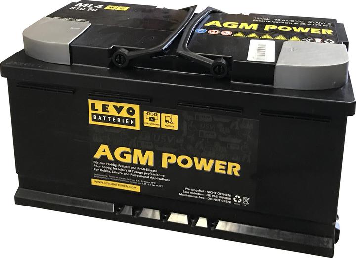 Immagine prodotto Levo Batteria AGM 12V (12 V, 90 Ah)