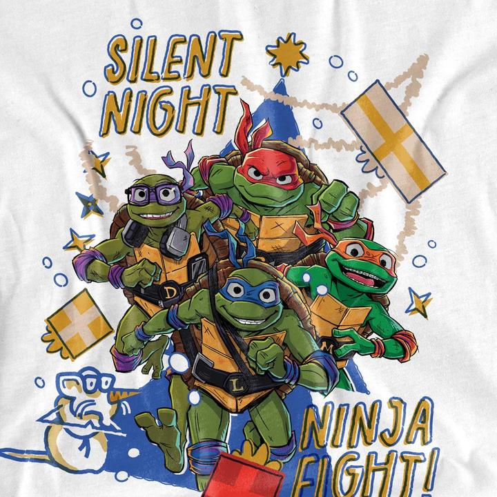 Produktbild Teenage Mutant NT Silent Night Ninja Fight TShirt weihnachtliches Design (XL)