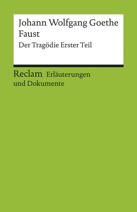 Immagine prodotto Johann Wolfgang von Goethe: Faust (Tedesco, Ulrich Gaier, 2001)