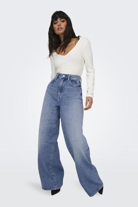 Actual product image Only Wide leg cut High waist jeans Wide cut jeans (31)