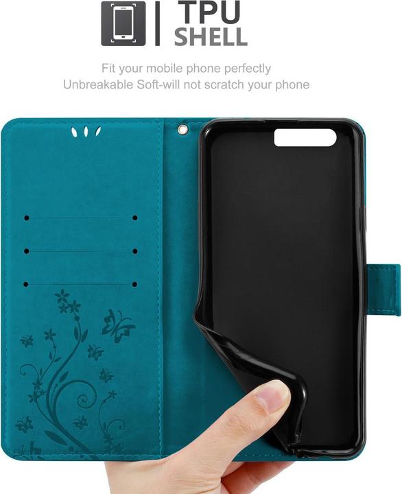 Productafbeelding Cadorabo Bloemen Boekomslag (Huawei P10)